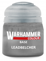 Warhammer Colour Base Paint (Leadbelcher) - srebrny