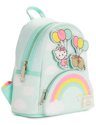 Plecak Pusheen x Hello Kitty - Balloons and Rainbow Mini Backpack (Loungefly)
