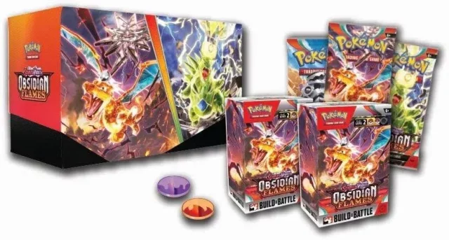 Gra karciana Pokémon TCG: Scarlet & Violet - Obsidian Flames Build & Battle Stadium - Kolekcjonerska gra karciana TCG