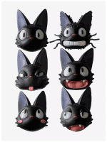 Magnes Ghibli (Kiki's Delivery Service) - Jiji Face Blind Box (losowy wybór)