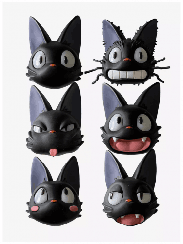 Magnes Ghibli (Kiki's Delivery Service) - Jiji Face Blind Box (losowy wybór)