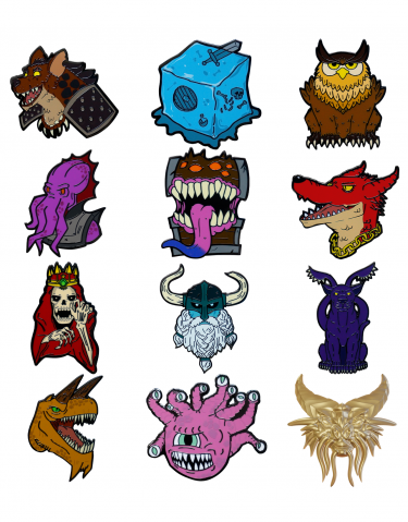 Przypinka Dungeons & Dragons - 50th Anniversary Pins (losowy wybór)