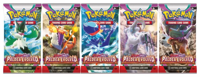 Karetní hra Pokémon TCG: Scarlet & Violet - Paldea Evolved Checklane Blister booster (Smoliv)