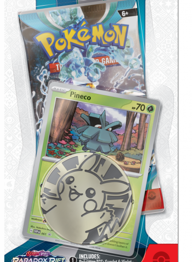 Gra karciana Pokémon TCG: Scarlet & Violet - Paradox Rift Checklane Blister booster (Pineco)