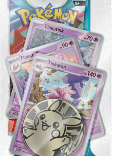 Gra karciana Pokémon TCG: Scarlet & Violet - Paradox Rift Premium Checklane Blister booster (Tinkaton)