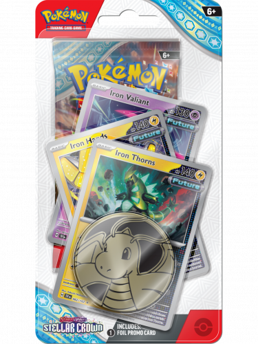 Gra karciana Pokémon TCG: Scarlet & Violet - Stellar Crown Premium Checklane Blister booster (Iron Thorns)