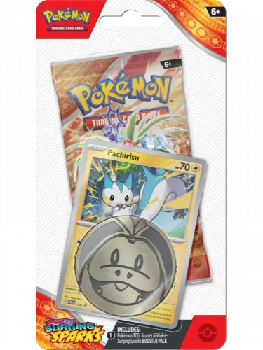 Gra karciana Pokémon TCG: Scarlet & Violet - Surging Sparks Checklane Blister booster (Pachirisu)