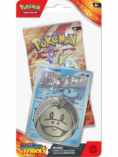 Gra karciana Pokémon TCG: Scarlet & Violet - Surging Sparks Checklane Blister booster (Wooper)