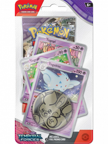 Gra karciana Pokémon TCG: Scarlet & Violet Temporal Forces - Premium Checklane Blister booster (Togekiss)