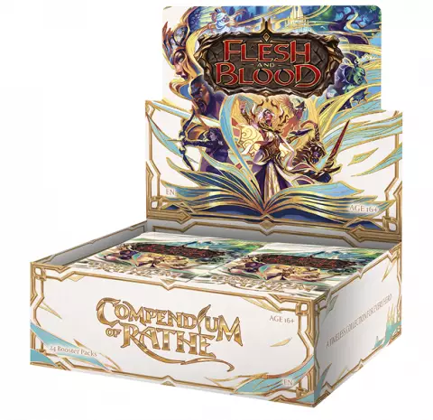 Gra karciana Flesh and Blood TCG: Compendium of Rathe - Booster Box (24 boostery) - Kolekcjonerska gra karciana TCG