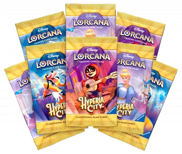 Gra karciana Lorcana: Hyperia City Booster (12 kart) - Disney