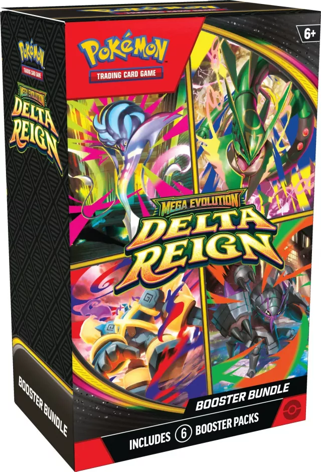 Gra karciana Pokémon TCG: Mega Evolution - Delta Reign - Booster Bundle (6 boosterów) - Kolekcjonerska gra karciana TCG