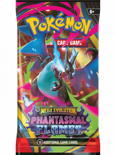 Gra karciana Pokémon TCG: Mega Evolution - Phantasmal Flames Booster (10 kart)