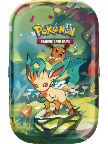 Gra karciana Pokémon TCG: Scarlet & Violet Prismatic Evolutions - Mini Tin: Leafeon