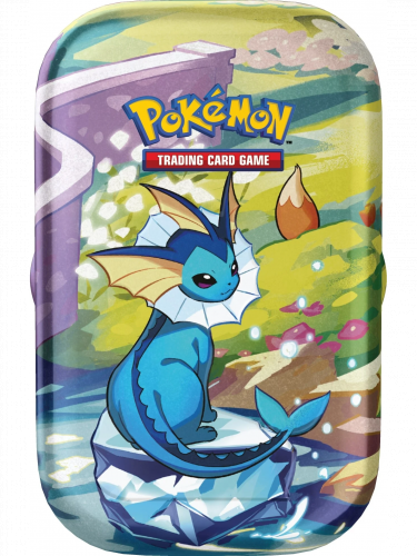 Gra karciana Pokémon TCG: Scarlet & Violet Prismatic Evolutions - Mini Tin: Vaporeon