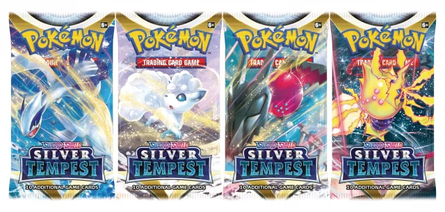 Karetní hra Pokémon TCG: Sword & Shield Silver Tempest - booster (10 karet)