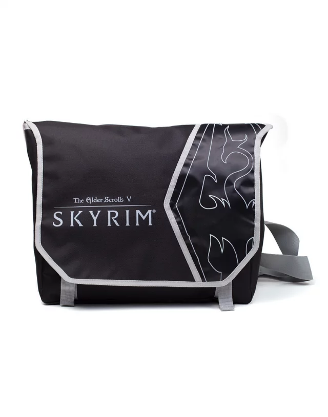 Torba na ramię Skyrim- Logo and Dragon Art - The Elder Scrolls
