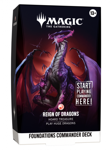 Gra karciana Magic: The Gathering - Foundations Commander Deck - Reign of Dragons