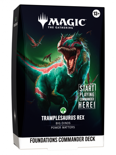 Gra karciana Magic: The Gathering - Foundations Commander Deck - Tramplesaurus Rex