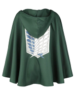 Peleryna Attack on Titan - Green Cape