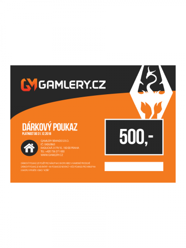 Kupon podarunkowy 500 Kč