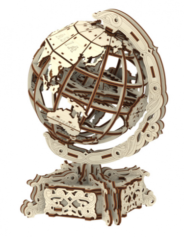 Model do składania - Globus (drewniany)