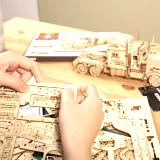 Model do składania - Heavy Truck (drewniany) - Wykonane z drewna