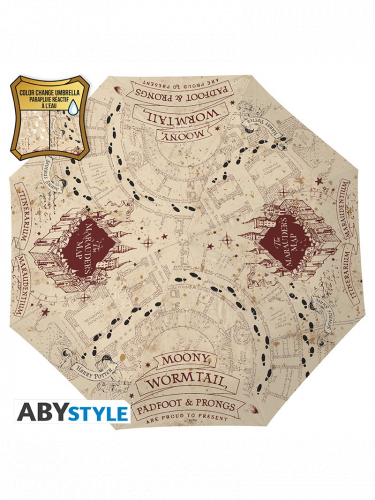 Parasol Harry Potter - The Marauder's Map (zmieniający kolor)
