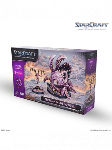 Gra planszowa StarCraft - Tabletop Miniature Game - Kerrigan & Omega Worm - Hero Expansion Set (2 figurki)