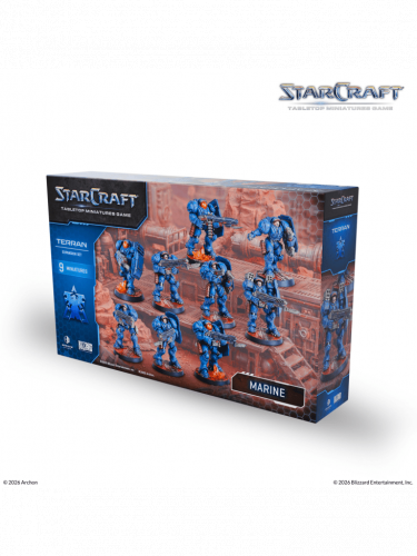 Gra planszowa StarCraft - Tabletop Miniature Game - Marine - Expansion Set (9 figurek)