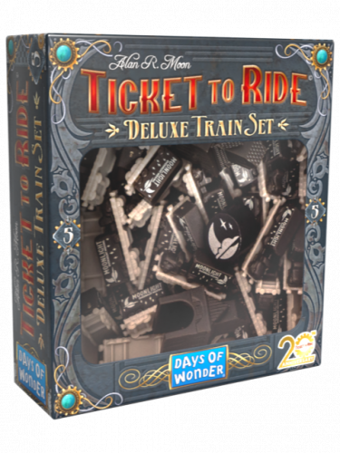 Gra planszowa Ticket to ride - Ekskluzywny zestaw wagoników Deluxe Train Set (czarny)