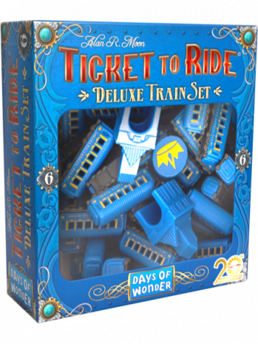 Gra planszowa Ticket to ride - Ekskluzywny zestaw wagoników Deluxe Train Set (niebieski)