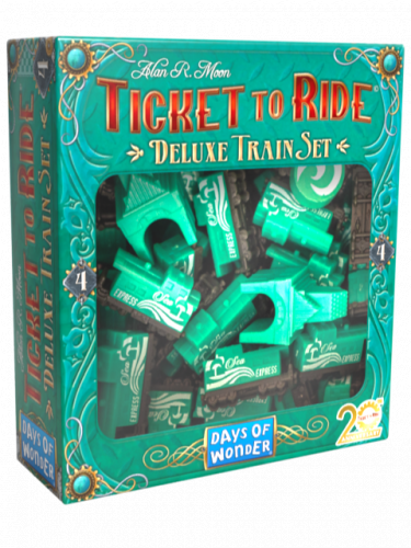 Gra planszowa Ticket to ride - Ekskluzywny zestaw wagoników Deluxe Train Set (zielony)