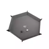 Dice Tray Gamegenic - Magnetic - Hexagonal Black/Gray - Kości i akcesoria