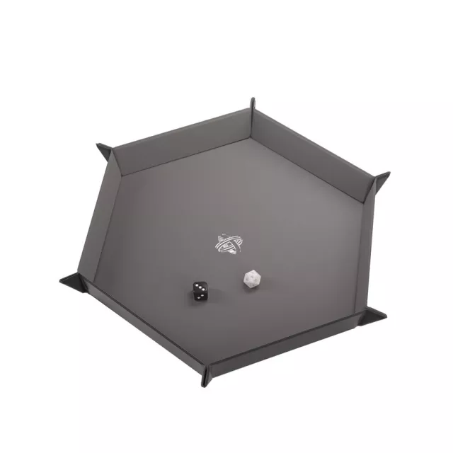 Dice Tray Gamegenic - Magnetic - Hexagonal Black/Gray - Kości i akcesoria