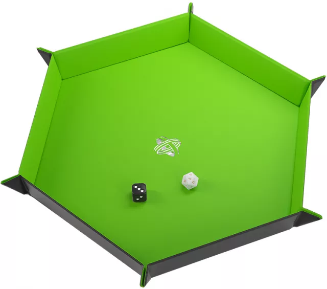 Dice Tray Gamegenic - Magnetic - Hexagonal Black/Green - Kości i akcesoria