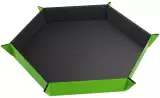 Dice Tray Gamegenic - Magnetic - Hexagonal Black/Green - Kości i akcesoria
