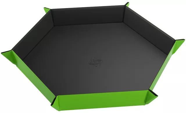 Dice Tray Gamegenic - Magnetic - Hexagonal Black/Green - Kości i akcesoria