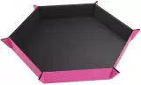 Dice Tray Gamegenic - Magnetic - Hexagonal Black/Pink - Kości i akcesoria