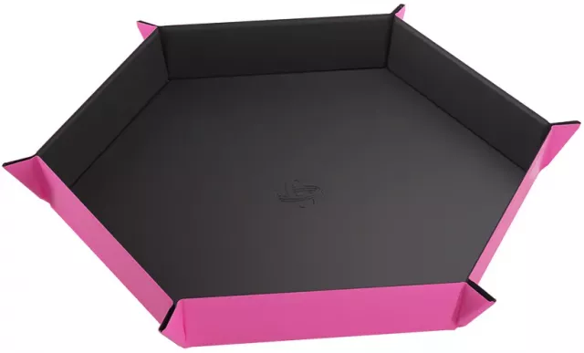 Dice Tray Gamegenic - Magnetic - Hexagonal Black/Pink - Kości i akcesoria