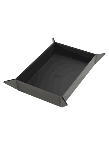 Dice Tray Gamegenic - Magnetic - Rectangular Black/Grey