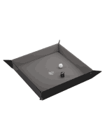 Dice Tray Gamegenic - Magnetic - Square Black/Grey