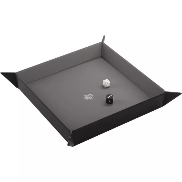 Dice Tray Gamegenic - Magnetic - Square Black/Grey - Kości i akcesoria