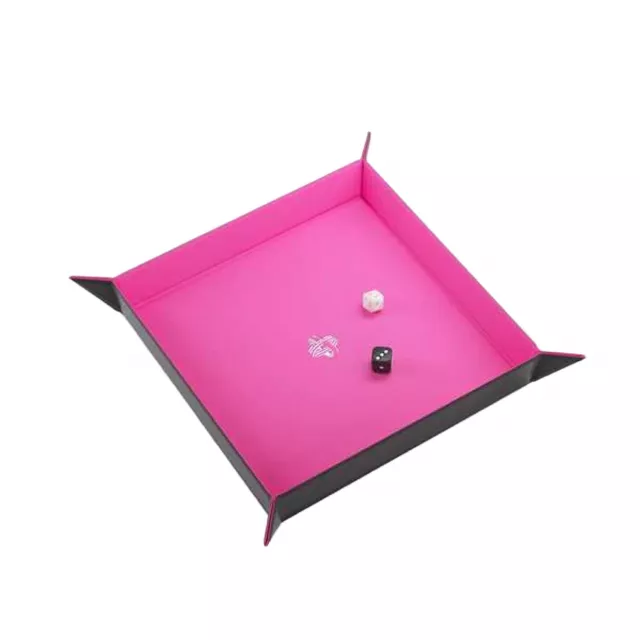 Dice Tray Gamegenic - Magnetic - Square Black/Pink - Kości i akcesoria