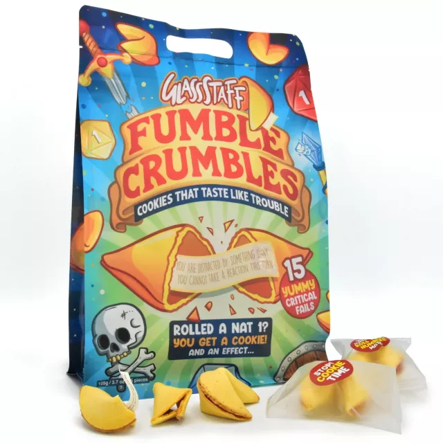 Ciasteczka Fumble Crumbles - Critical Fail Cookies - fortune cookies
