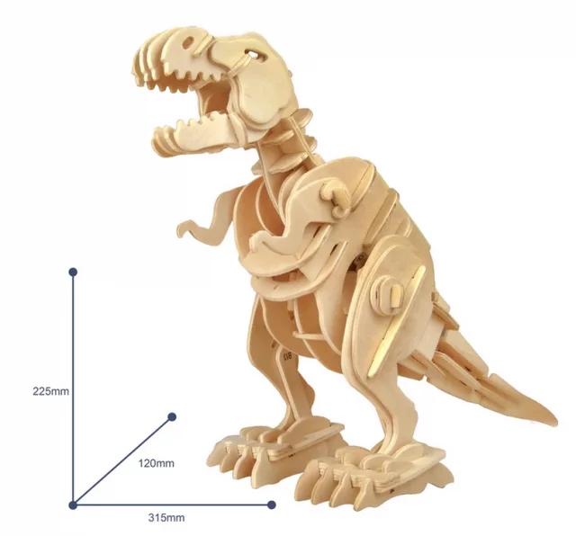 Stavebnice - Chodící T-Rex (dřevěná)