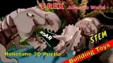 Zestaw konstrukcyjny - Kąsający T-Rex (drewno)