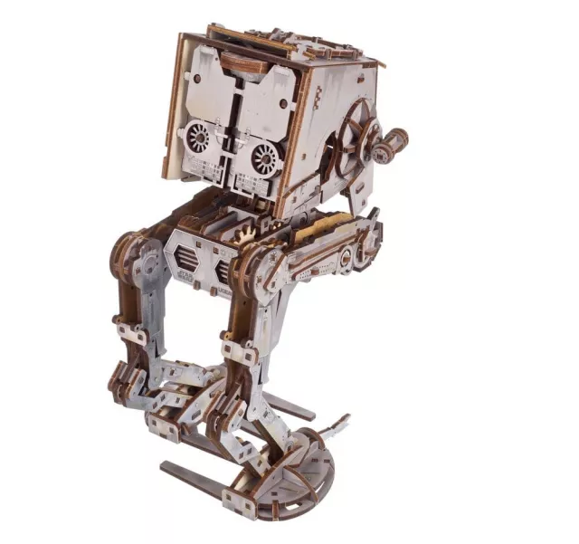 Zestaw konstrukcyjny Star Wars - AT-ST Walker (drewniany) - Ugears - Wooden 3D Puzzles