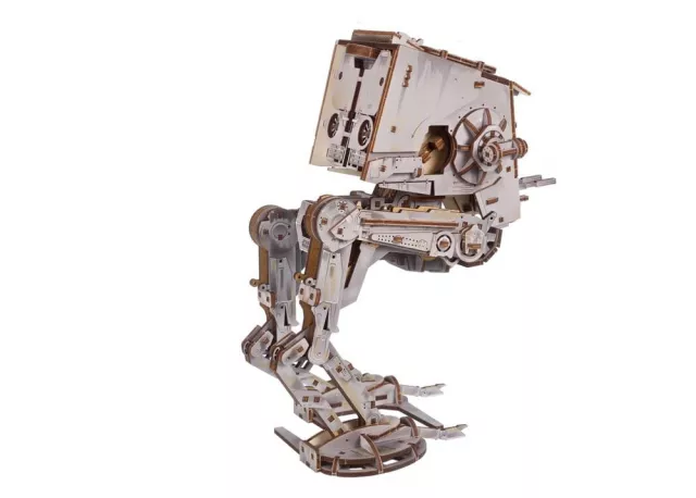 Zestaw konstrukcyjny Star Wars - AT-ST Walker (drewniany) - Wykonane z drewna
