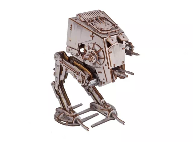 Zestaw konstrukcyjny Star Wars - AT-ST Walker (drewniany) - Ugears - Wooden 3D Puzzles